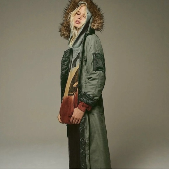 Free People Jackets & Blazers - Free People Farrah Military Parka Coat
